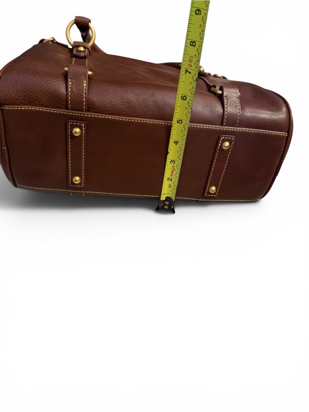 Dooney & Bourke Brown Leather Satchel Shoulder Bag - Picture 8 of 12
